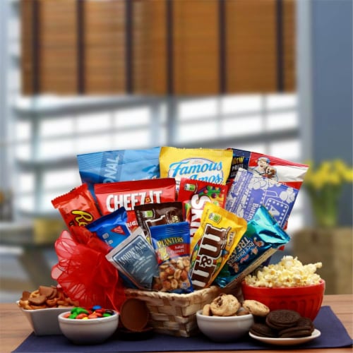Favorite Snacks Gift Basket Perspective: front