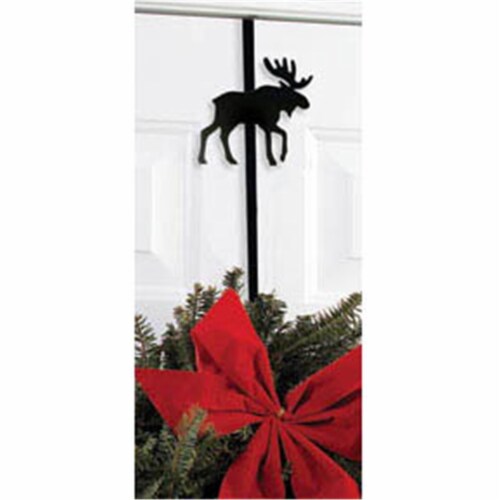 Village Wrought Iron WRE-B-19 Moose Wreath Hanger Perspective: front