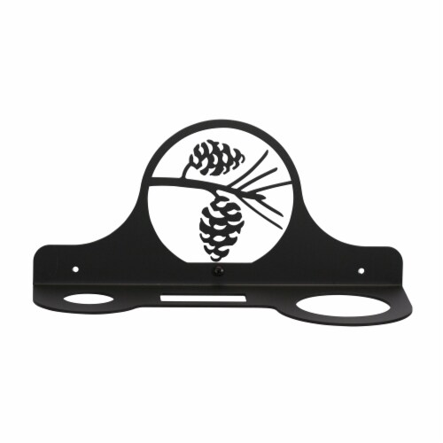 Village Wrought Iron HD-89 Hair Care Caddy - Pine Cones Perspective: front