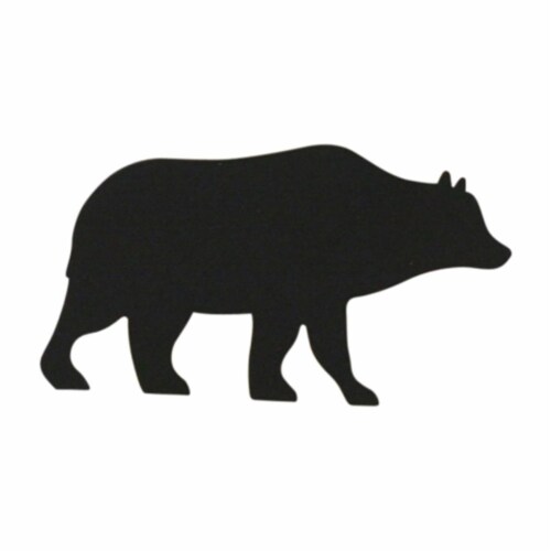 Village Wrought Iron NR-14 Bear Napkin Ring - Black Perspective: front
