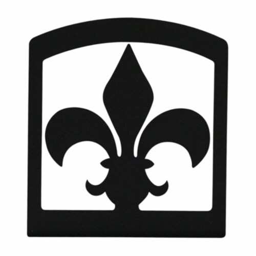 Village Wrought Iron NH-121 Fleur-de-lis Napkin Holder Perspective: front
