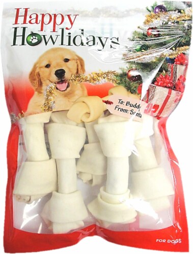 Pet Factory Happy Howlidays American Beefhide Bones 5pk 6 7 1