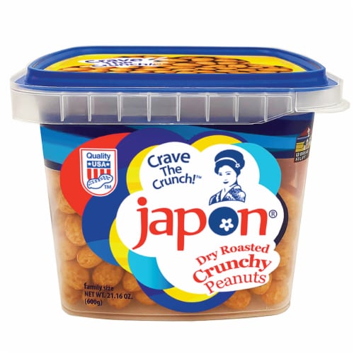 Japon Dry Roasted Crunchy Peanuts Perspective: front