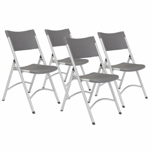 Folding Chairs, Easy Storage Plastic Commercial Stackable Foldable Guest Chairs For Events Office Wedding Party Picnic Kitchen Dining Ergonomic Design Seat, 300lb Capacity