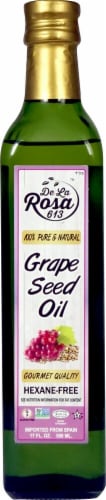 De La Rosa  Grape Seed Oil Non GMO Hexane-Free Perspective: front