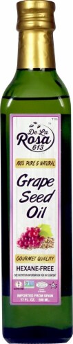 De La Rosa  Grape Seed Oil Non GMO Hexane-Free Perspective: front