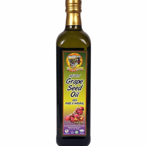 De La Rosa  Grape Seed Oil Non-GMO Hexane Free Perspective: front