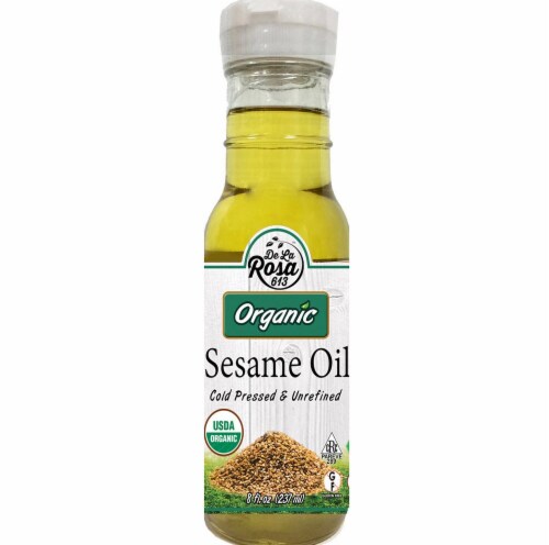 De La Rosa  Organic Sesame Oil Perspective: front