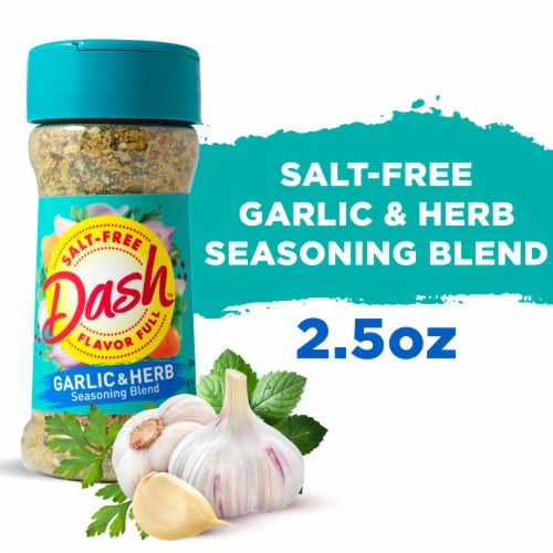 Dash Salt-Free Garlic & Herb Seasoning Blend, Kosher Perspective: front
