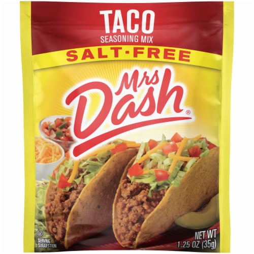 Mrs. Dash Salt Free Taco Seasoning Mix Perspective: front