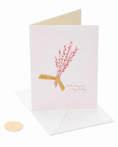 Papyrus Sympathy Card (Thinking of You) Perspective: front