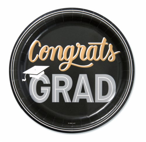 American Greetings Graduation Party Paper Dinner Plates Perspective: front