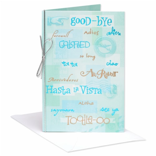 American Greetings New Beginnings Card (Congratulations Goodbye) Perspective: front