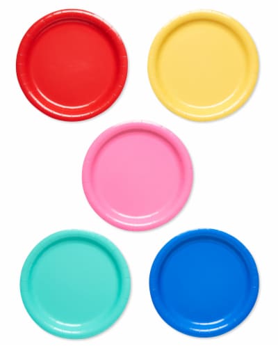 American Greetings Assorted Colors Paper Plates, 50 ct - Fry's