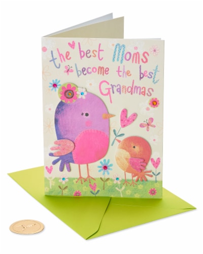 Papyrus Mother's Day Card for Grandma (Colorful Birds) Perspective: front
