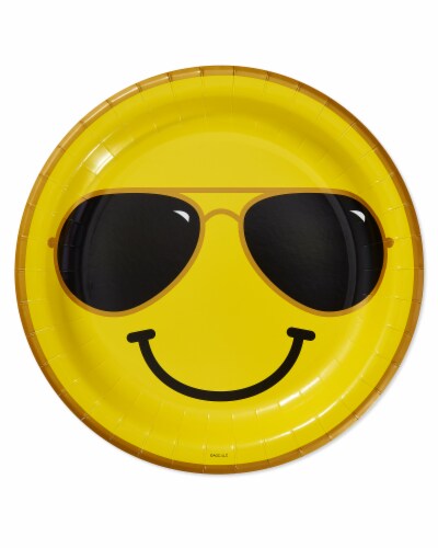 American Greetings Smiley Face Dinner Plates Perspective: front
