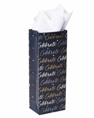 American Greetings #7 All Occasion Beverage Bag with Tissue Paper Perspective: front