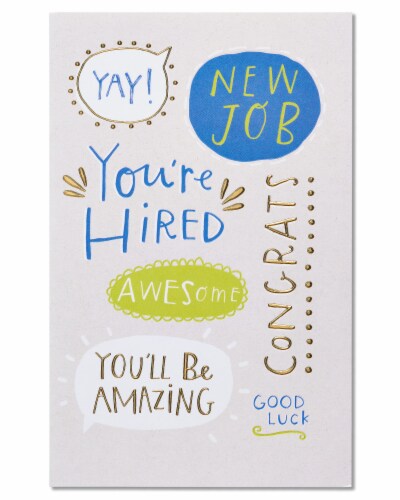 American Greetings New Job Card (You're Hired) Perspective: front
