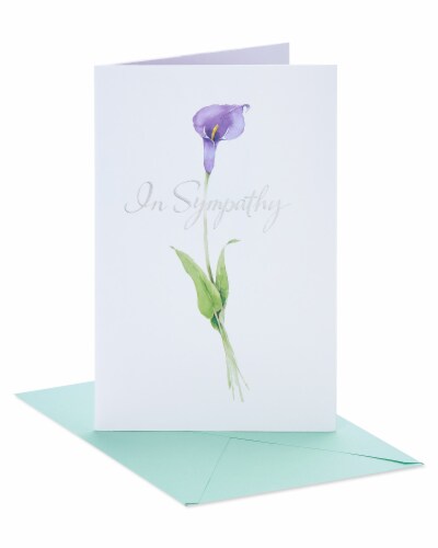 American Greetings #41 Sympathy Card (Flower) Perspective: front