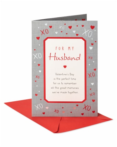 American Greetings #63 Valentine's Day Card for Husband (Great Memories) Perspective: front