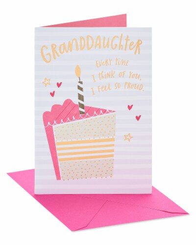 American Greetings #25 Birthday Card for Granddaughter (So Proud) Perspective: front