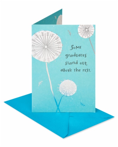 American Greetings #58 Graduation Card (Dandelions) Perspective: front