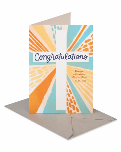 American Greetings #59 Religious Congratulations Card (Cross) Perspective: front
