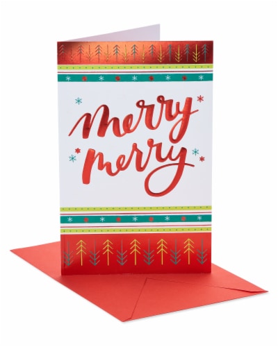 American Greetings #S22 Merry Christmas Card Perspective: front