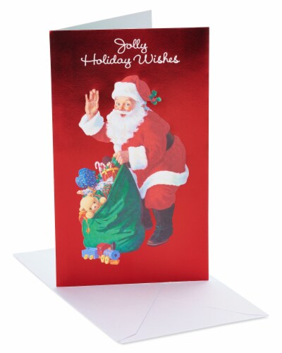 American Greetings #S8 Jolly Wishes Christmas Card, 1 ct  Ralphs