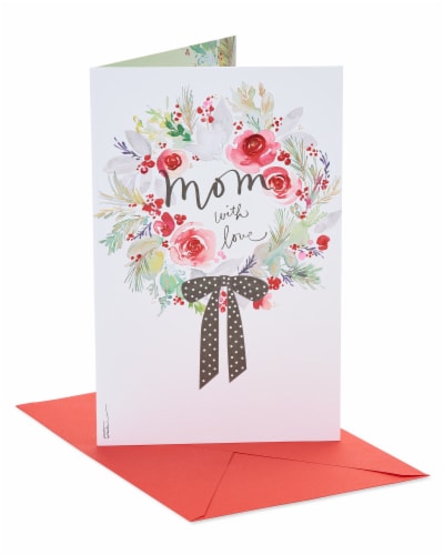 American Greetings #S11 Christmas Card for Mom (Heart) Perspective: front