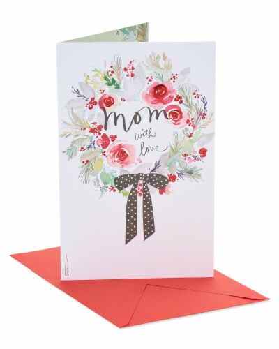 American Greetings #S11 Christmas Card for Mom (Heart) Perspective: front