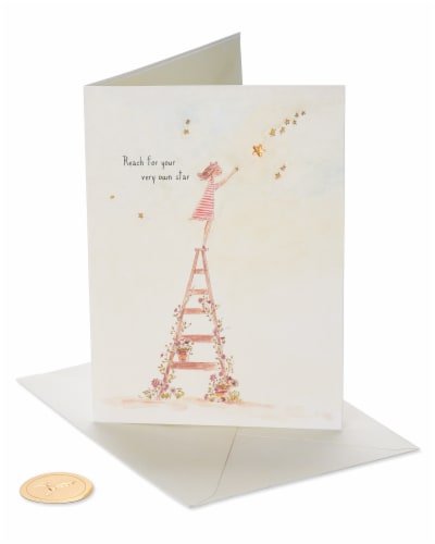Papyrus Graduation Card for Her (Reach for the Stars) Perspective: front