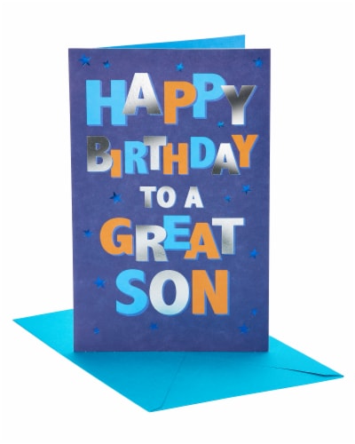 American Greetings #28 Birthday Card for Son (To A Great Son) Perspective: front