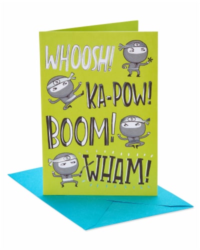 American Greetings #19 Birthday Card for Kid (Ninja), 1 ct - Ralphs