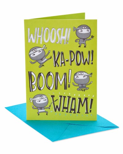 American Greetings #19 Birthday Card for Kid (Ninja) Perspective: front