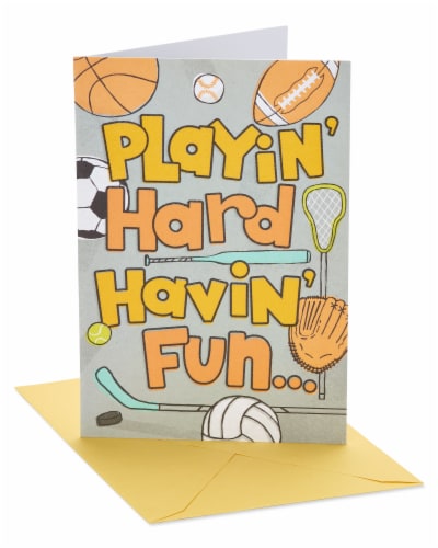 American Greetings #18 Birthday Card (Sports) Perspective: front