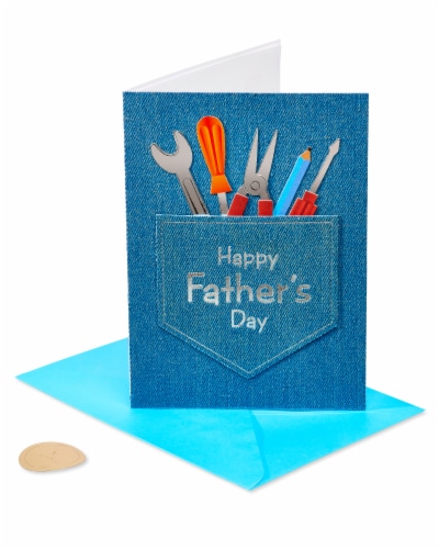 Papyrus Father's Day Card (Jean Pocket and Tools) Perspective: front