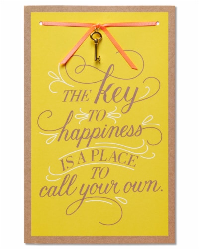 American Greetings New Home Card (Key to Happiness) Perspective: front