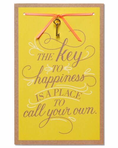 American Greetings New Home Card (Key to Happiness) Perspective: front