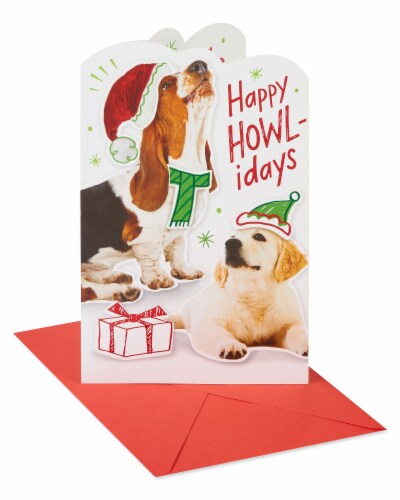 American Greetings Christmas Card (Happy Howl-idays) Perspective: front
