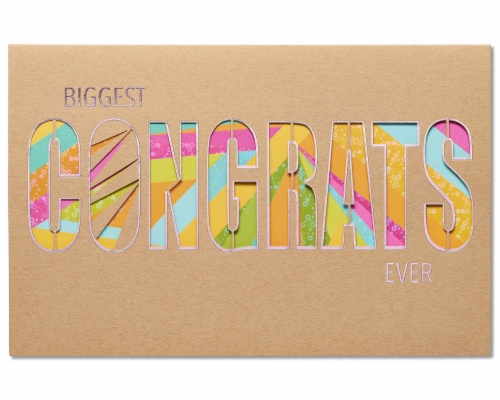 American Greetings Congratulations Card (Biggest Congrats Ever) Perspective: front