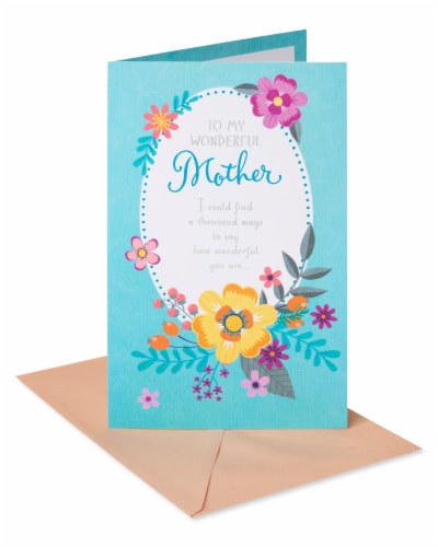 American Greetings #59 Mother's Day Card (Wonderful Mother) Perspective: front