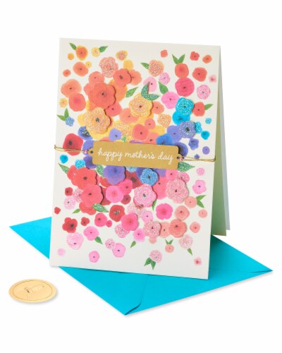 Papyrus Mother's Day Card (Flower Cascade) Perspective: front