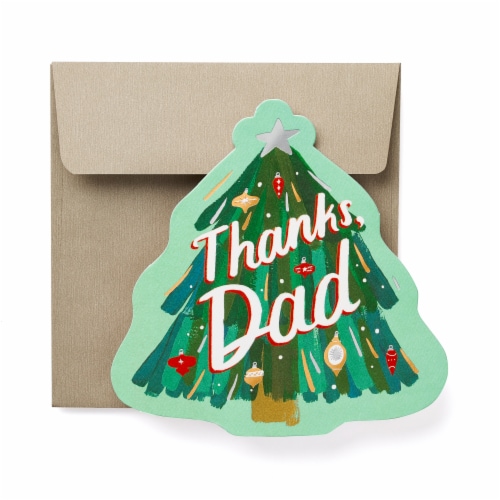 American Greetings Thanks Christmas Greeting Card For Dad Perspective: front