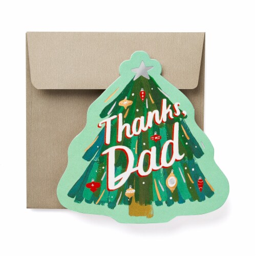American Greetings Thanks Christmas Greeting Card For Dad Perspective: front