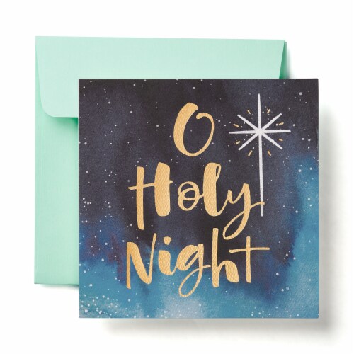 American Greetings Religious Christmas Greeting Card (Holy Night) Perspective: front
