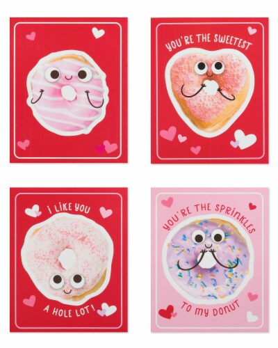 American Greetings Donuts Valentine's Day Cards Perspective: front