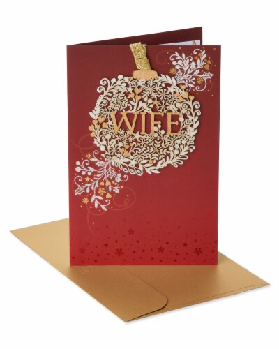 American Greetings Christmas Card for Wife (Amazing Wonderful Wife) Perspective: front