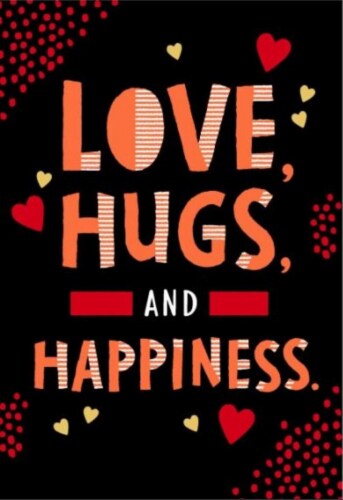 American Greetings Valentine's Day Card (Bold Lettering) Perspective: front