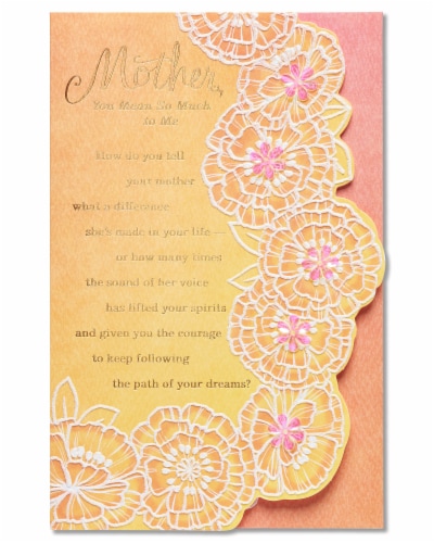 American Greetings Mother's Day Card from Daughter (Mean so Much) Perspective: front